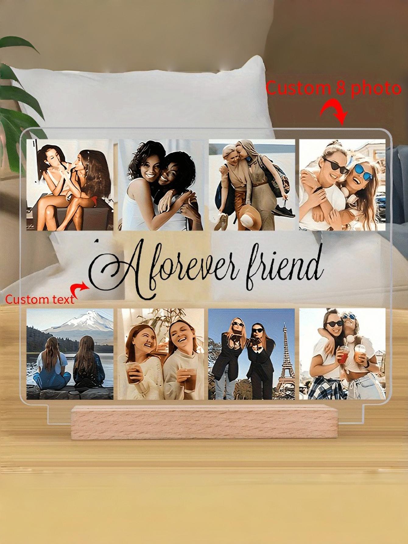 2D Acrylic Photo Display Board with Custom